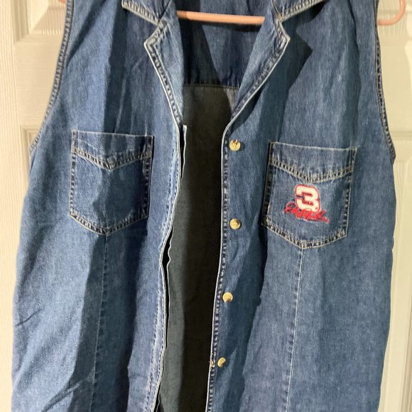 Womens Chase Authentics Dale Earnhart  Denim vest size large - Picture 5 of 6